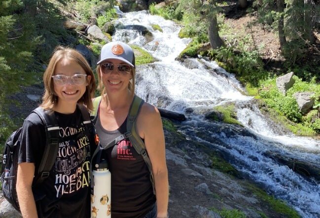 Girls Inc. NSV girl and employee at the 2023 Annual Girls Camping Trip